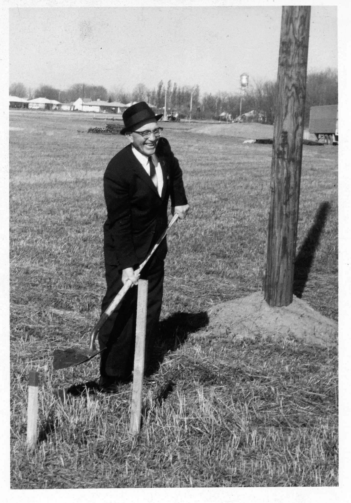 Groundbreaking for new co-op office in Centuria, Wisconsin.