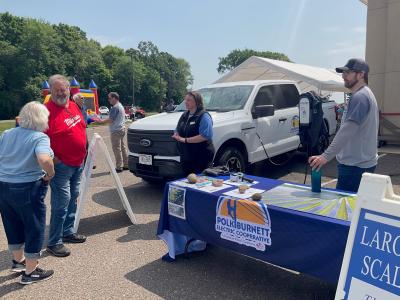 Co-op employees connected with members before the 87th Annual Meeting.