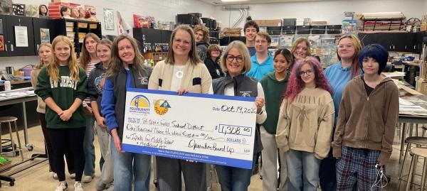St. Croix Falls School receives Operation Round Up grant for digital art classes