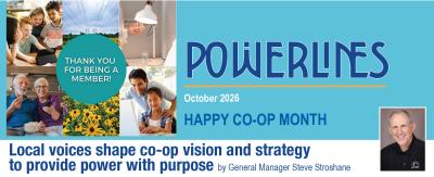 October 2026 Powerlines newsletter cover