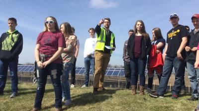 SunTuria Solar tour at Polk-Burnett Electric Cooperative, Centuria, WI