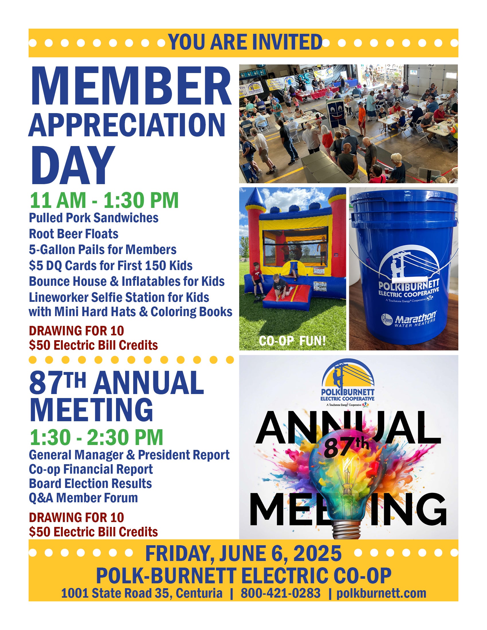 2025 Annual Meeting and Member Appreciation Day Flyer