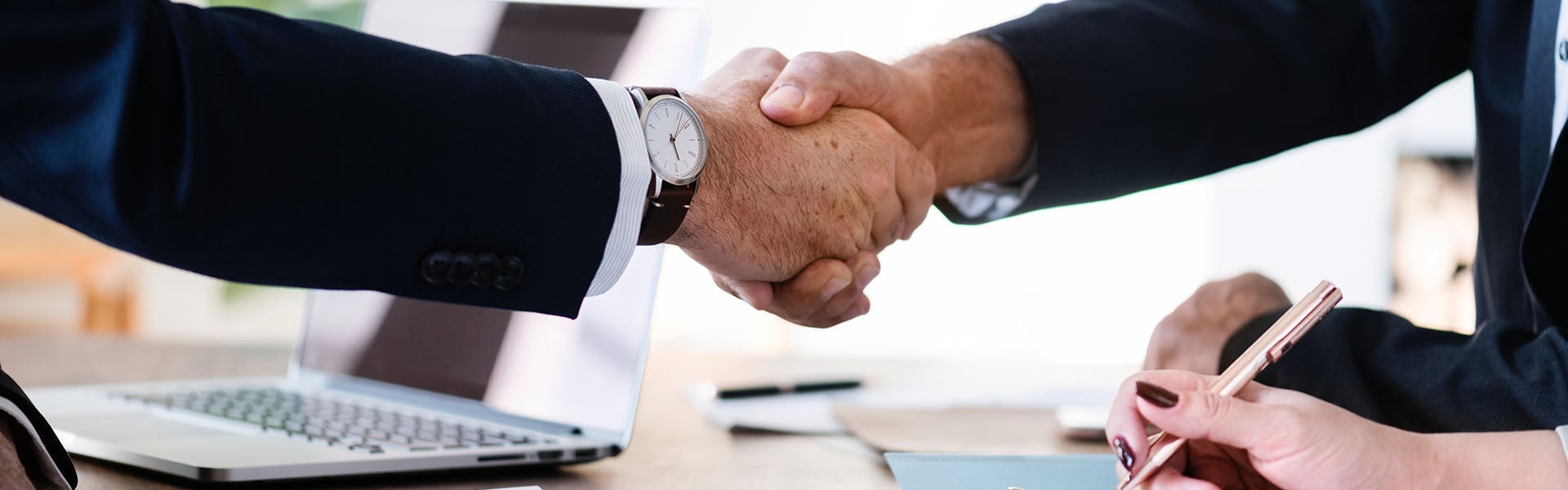Let's handshake on legal statements