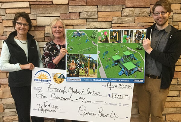 Operation Round Up donates $1,000 to Osceola Medical Center