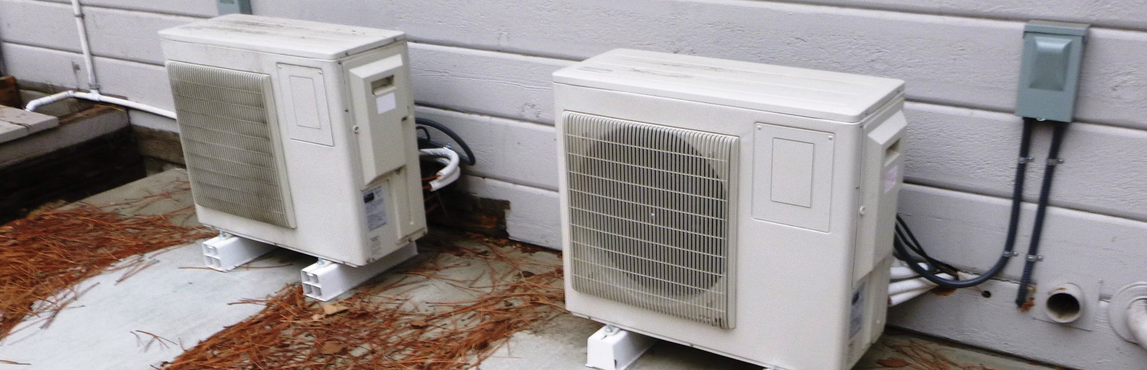 Air Source Heat Pump Outside