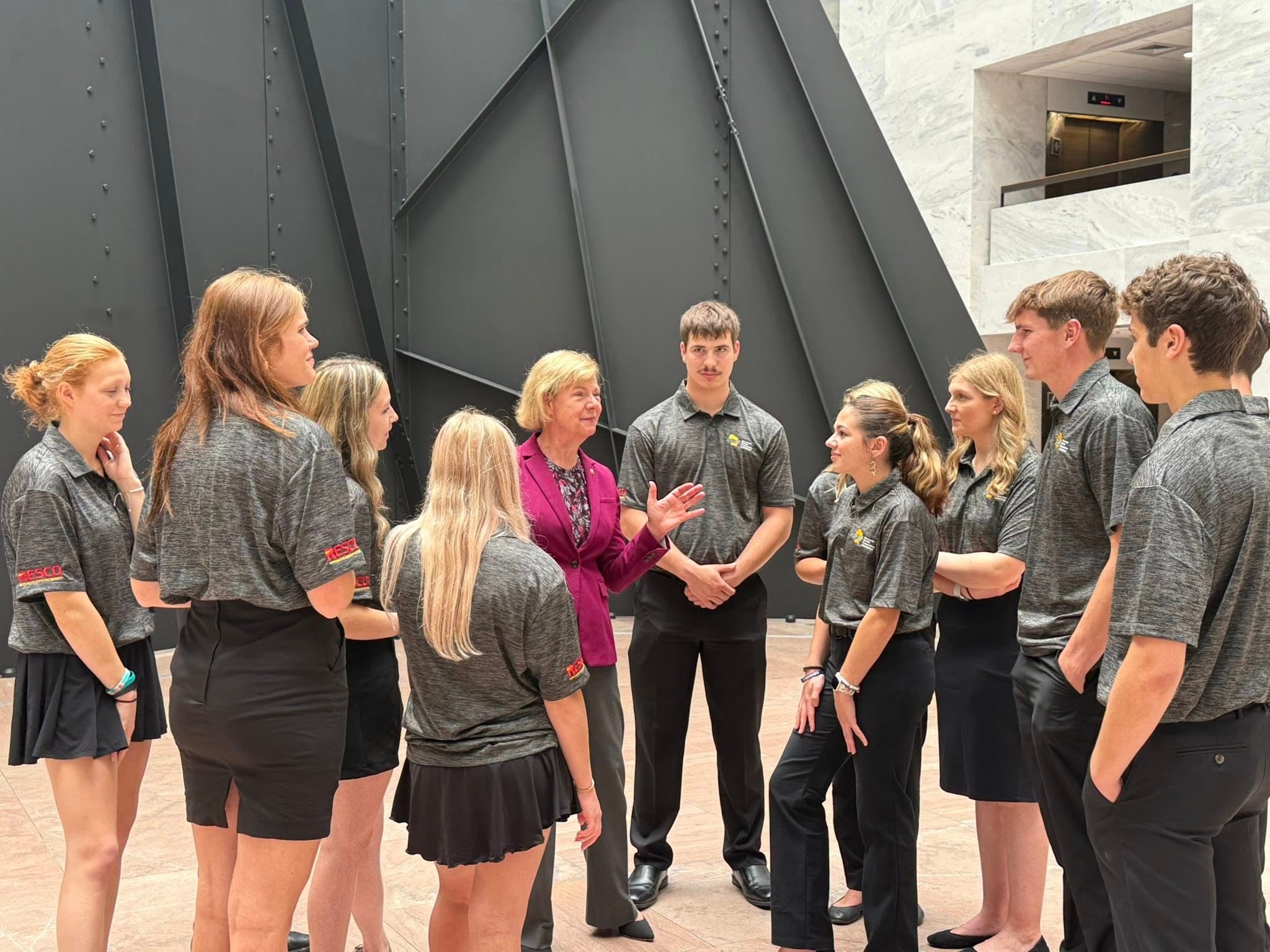 Youth Tour delegates meet Sen. Tammy Baldwin 