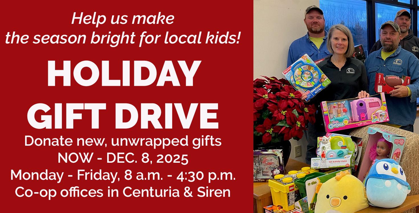 2025 Holiday Gift Drive, Now  to Dec. 8