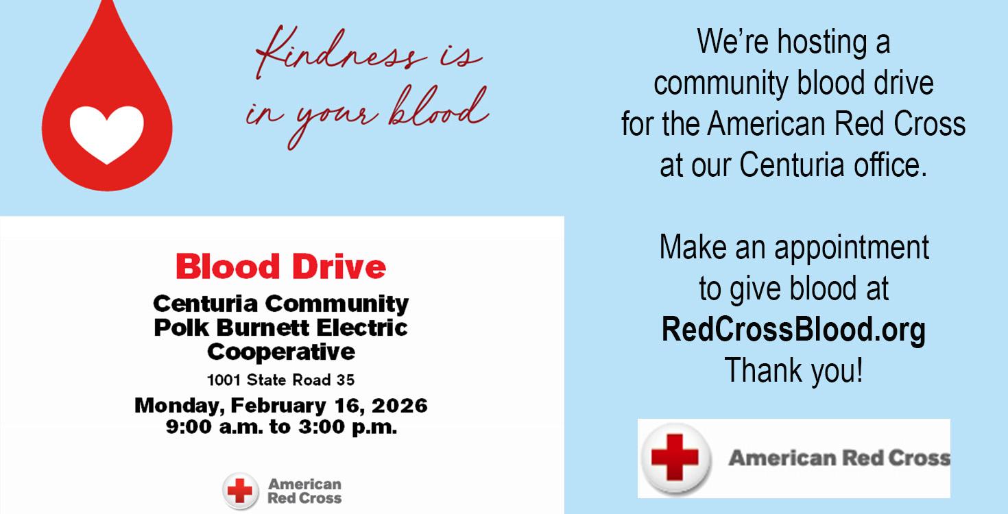 Feb. 16 blood drive