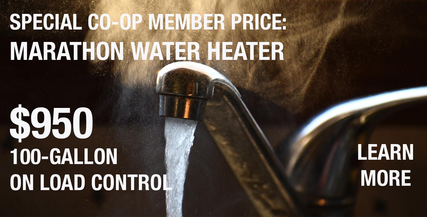 Water heater special price for members!
