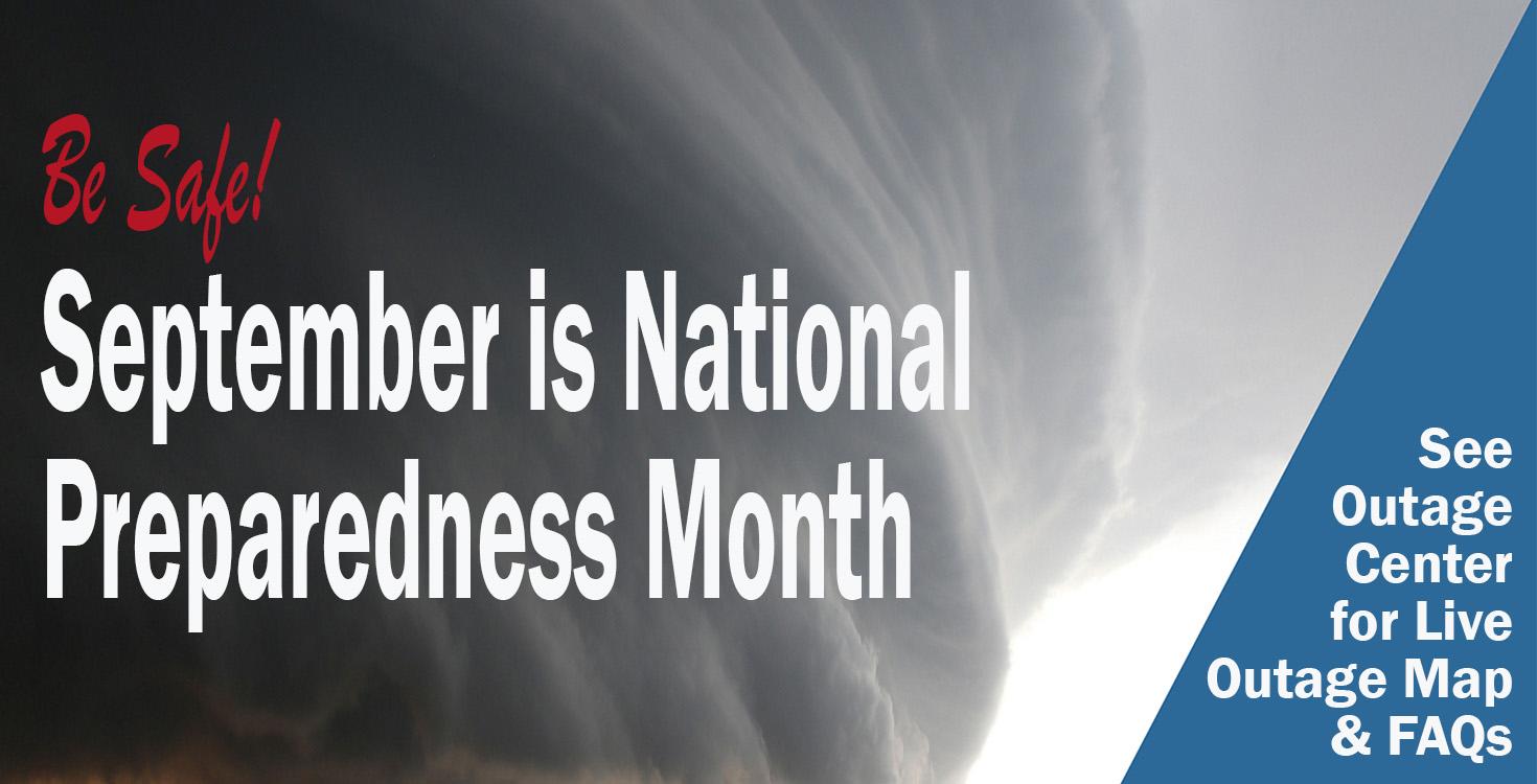 Be prepared for storms and outages
