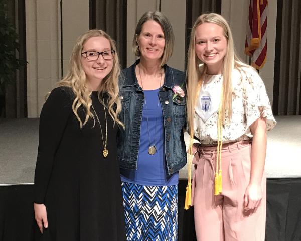 Scholarship winners at Frederic High School