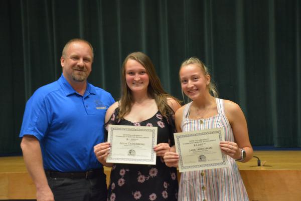 Scholarship winners at Siren High School